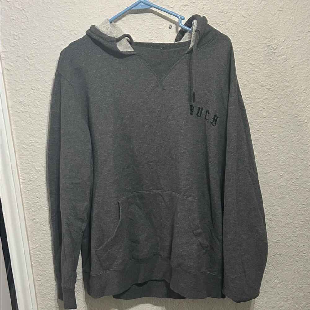 RVCA Gray Hoodie with Black Accents